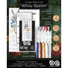 Personalized.Design White Rabbit - Counted Cross Stitch DIY Bookmark kit