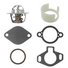 HaeKap Latest Version 807252Q5 Thermostat Kit for Mercruiser V6&V8 GM Engines 4.3L 5.0L 5.7L 7.4L 8.2L 1987-2016 with 160° T-stat Sierra 18-3647