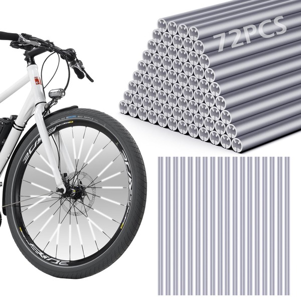 GeeRic 72 Pcs Bicycle Spoke Reflector Reflective Version Cycling Spokes
