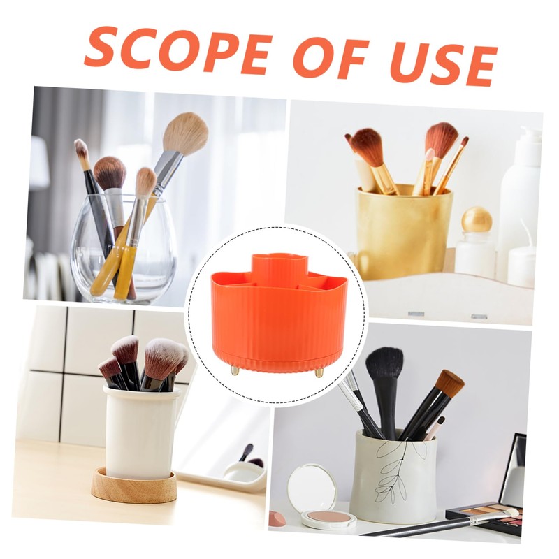 CHILDWEET Rotatable Storage Tube Makeup Brush Storage Holder Makeup Brush