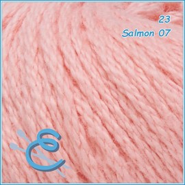 Hilaza Abuelita 100% algodón Bolsa con 5 bolitas de 50 gramos (Salmón)