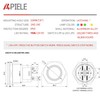 APIELE 10 Amp 22mm Latching Push Button Switch 12V Angel