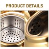Cabilock Tea Kettle Kettle Induction Stainless Steel Kettle Gold Whistling