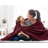 Utopia Bedding Burgundy 100% Cotton Blanket [Queen Size - 90x90