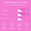 SILPECWEE Semi Cured Gel Nail Strips, Toenails Stickers Full Nail