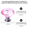 Drawer Crystal Handle,Diamond Shaped Crystal Glass, Cabinet Knobs,for Dresser Drawers