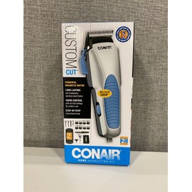 Conair 18 Pc Custom Cut Home Haircutting Kit Clippers Hair Trimmer No Slip Grip