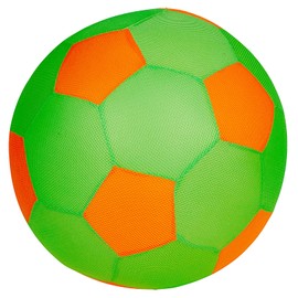 XXL Mesh Ball Giant Ball 50 cm Large Soft Mesh Ball Inflatable Fabric Ball Mesh Ball for Children, Adults and Seniors Sports Ball Gymnastics Ball Movement Ball (Green/Orange)