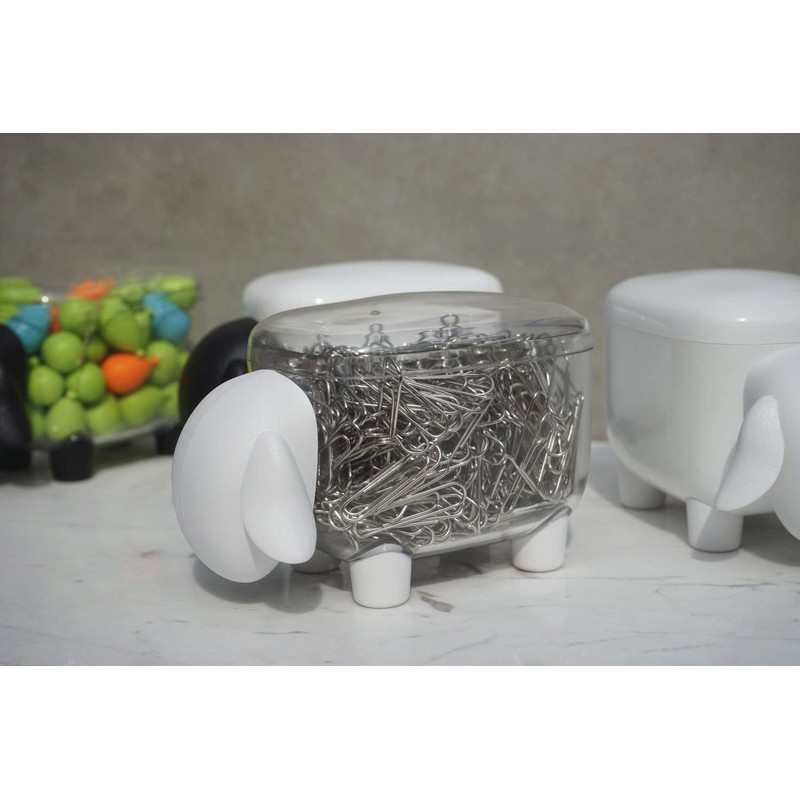 Query 5217098CW Small Storage Box Case with Lid Desktop Scandinavian