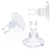 com-four® 20 x Suction Cups with Cable Slot - Diameter