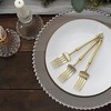 24 Disposable Gold 6 in Dessert Plastic Forks Appertizers Roman