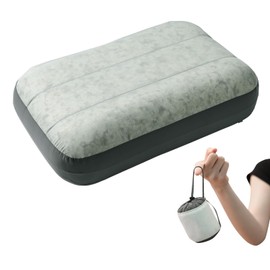 StableEase Inflatable Camping Pillow Ultralight Down Fill Inflatable Pillow for Neck Lumbar Support Compressible Compact Travel Pillow for Camping, Hiking, Backpacking, Office L