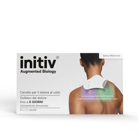 Initiv Nackenpflaster, leichte bis mäßige Muskelschmerzen, auch für den Nacken, Entlastung bis zu 5 Tage bei kontinuierlicher Anwendung, ohne Medikamente, wasserfest (4 Pflaster)