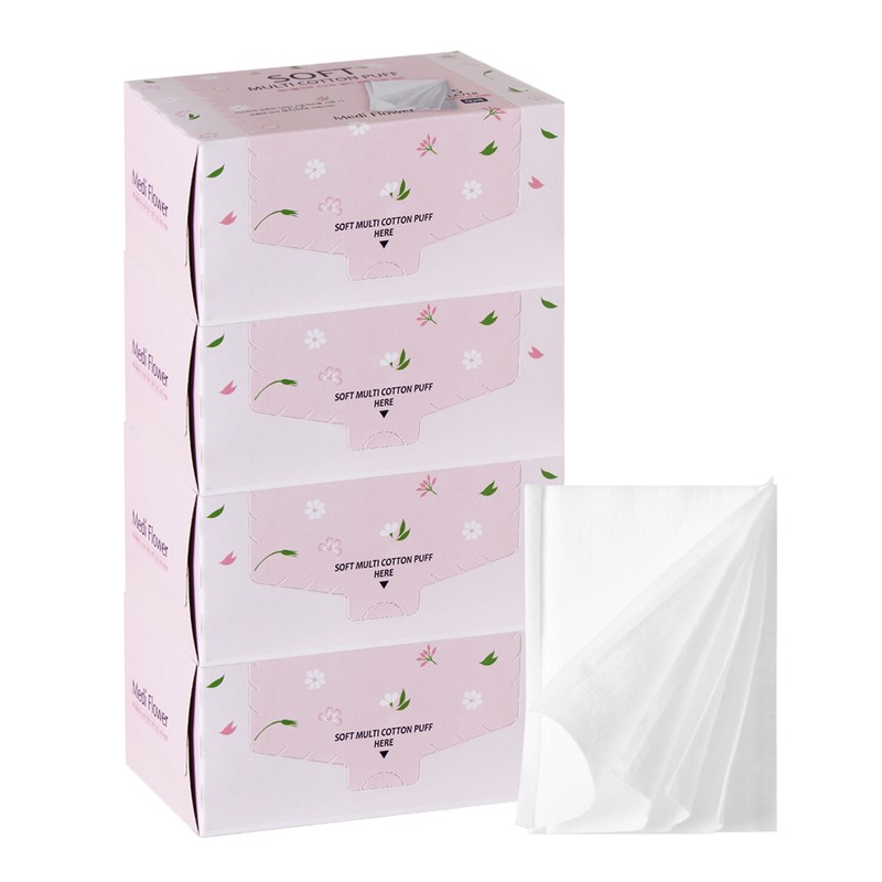 Mediflower Medi Flower Embossing Soft Cotton Pads 300 sheets x