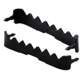 Sawtooth Picture Hangers - 100 Pack - 1" 3/4 Black Saw Tooth Hangers, No Nail, No Additional Hardware Needed