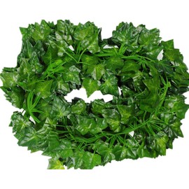 Deceny CB 168 feet Fake Foliage Garland Leaves Decoration Artificial Greenery Ivy Vine Plants for Home Decor Indoor Outdoors (Ivy Leaves)