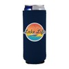 Lake Life Slim Can Coolie (Navy)