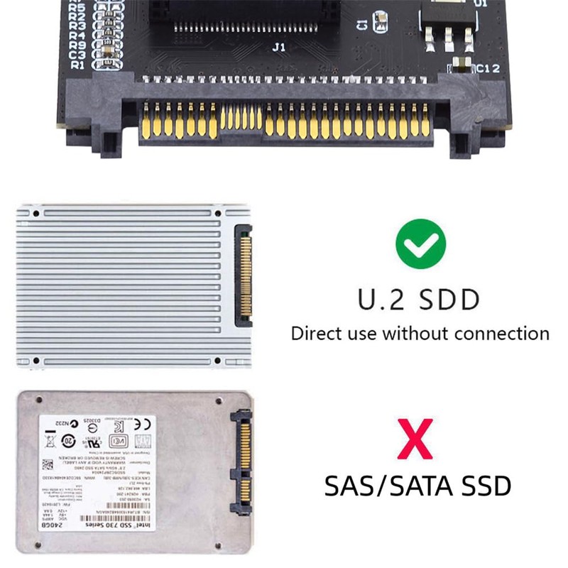 NFHK U.2 SFF-8639 Host to PCI-E Ruler 1U GEN-Z EDSFF