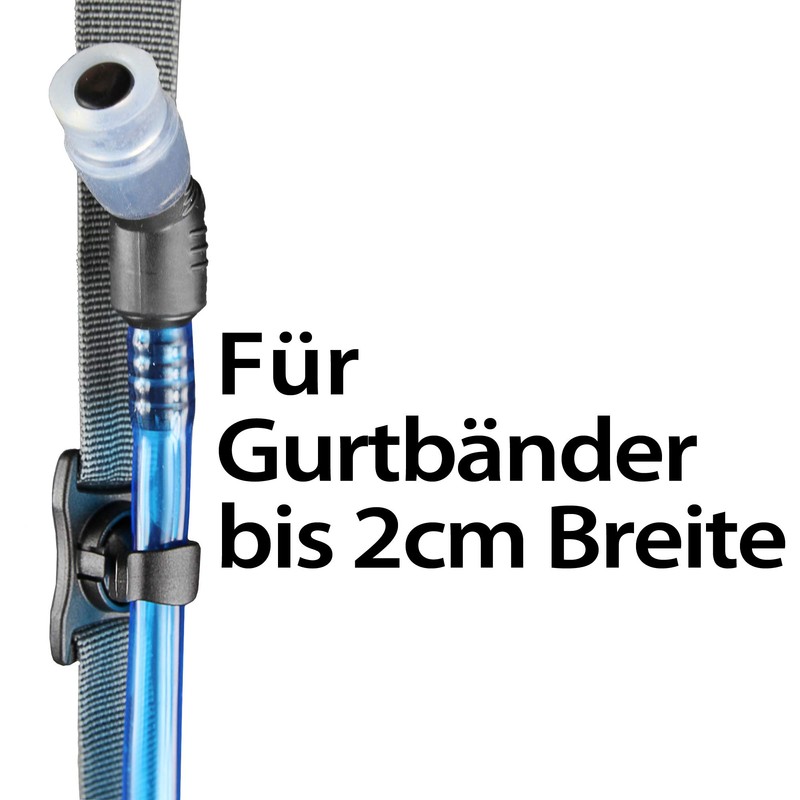 Formbelt Hydration tube holder with magnetic clip for webbing /