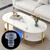 ANCIRS 56 Pcs Glass Top Table Bumpers with Stem, Anti