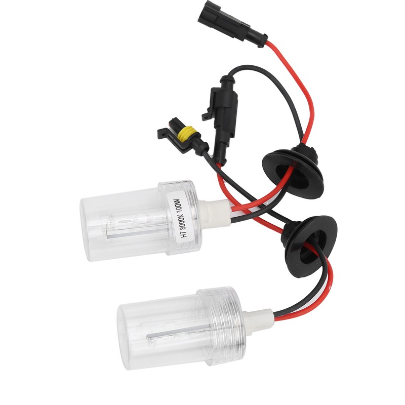 2Pcs Auto Headlight Bulb Headlamp Xenon HID 100W 8000K H7