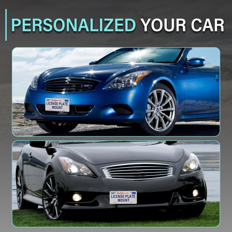 Front License Plate Bracket Compatible with Nissan 370Z Juke Rogue