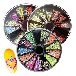 Half Club/Celler Hub_ Women's Trend Nail Stone Set Nail Stone Nail Parts Fluorescent Nail / 하프클럽/셀러허브_여성트랜드패션 네일스톤세트 네일스톤 네일파츠 형광네일