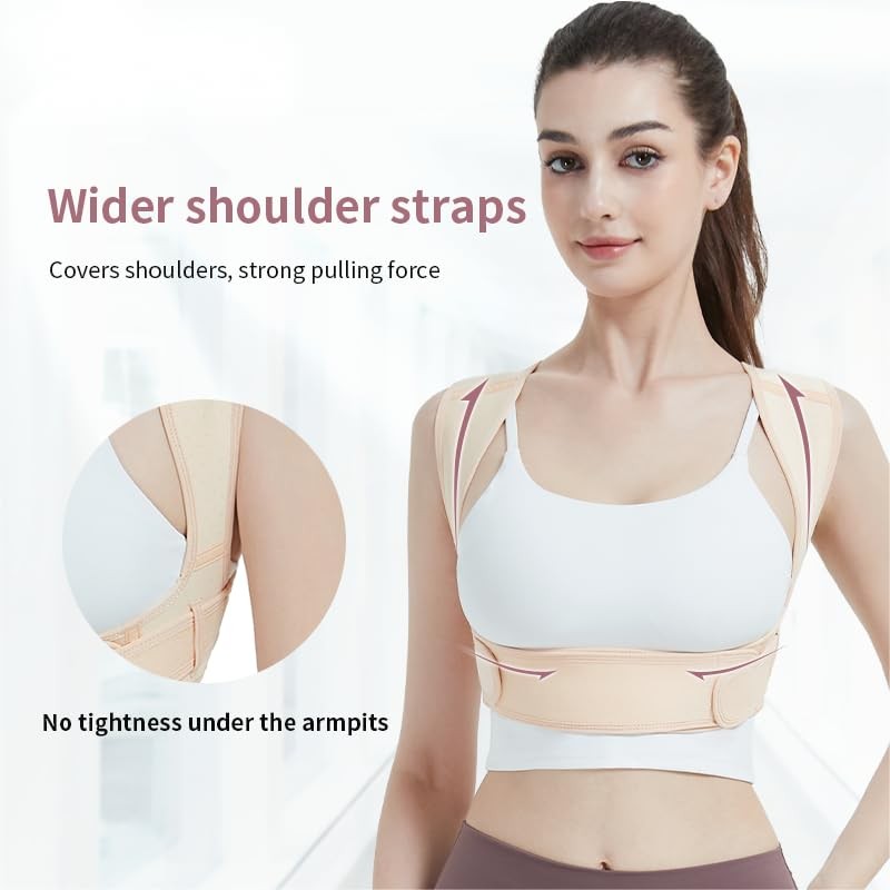 Posture Corrector for Women and Men: Adjustable & Breathable Upper
