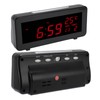 LED Clock Natural Sound Time Date Temperature Display Glowing Digital