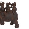 Deco 79 Polystone Elephant Decorative Sculpture Home Decor Statue, Accent