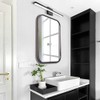 Ralbay 24in Dimmable Black Vanity Light with Remote Control Color