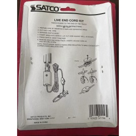 Nuvo Satco Nuvo TP156 TRACK LIGHTING LIVE END CORD KIT WHITE