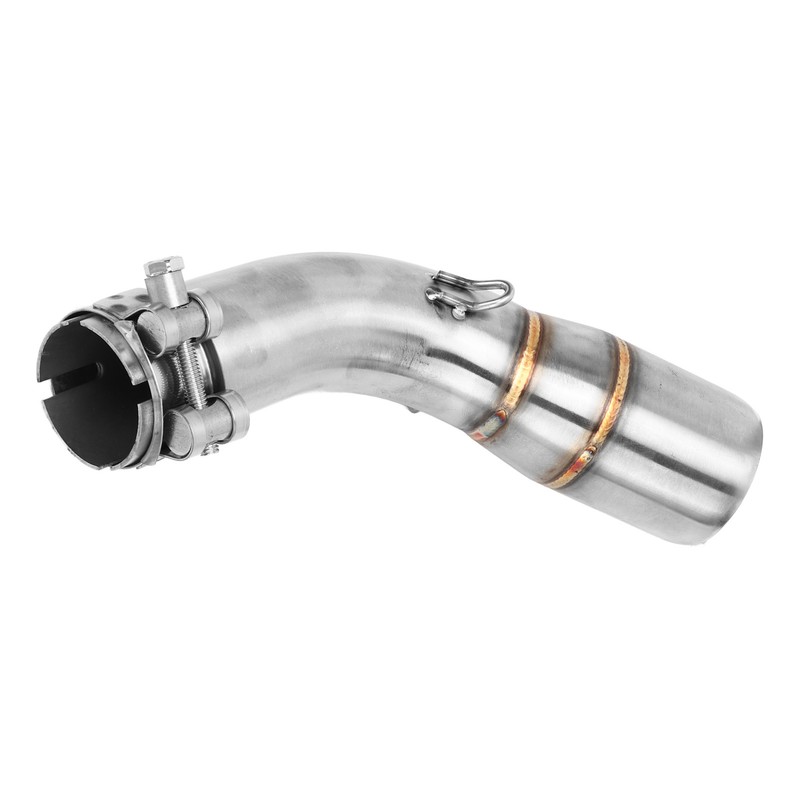 Motorcycle Exhaust Middle Pipe Rustproof Heat Resistant Low Noise Replacement