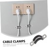 Operitacx 20 Pcs Stainless Steel Cable Strap Clamps with Rubber