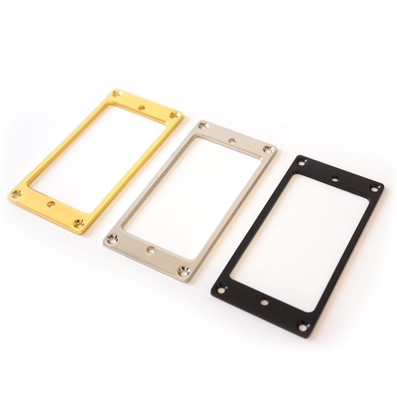 Guitar Anatomy Metal Humbucker Pickup Mounting Ring Surrounds - Chrome