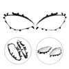 Areyourshop Headlight Lens Replacement Black Trim Gaskets for 2005-2013 C6
