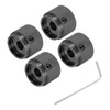 MECCANIXITY 4PCS Guitar Knobs Metal, Volume Tone Control Dome Knobs