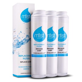 Mist GSWF Water Filter Replacement Compatible with GE Models: GSWFDS, 100749-C, 100810/A, 238C2334P001, Kenmore 46-9914, 3 Pack - Mist