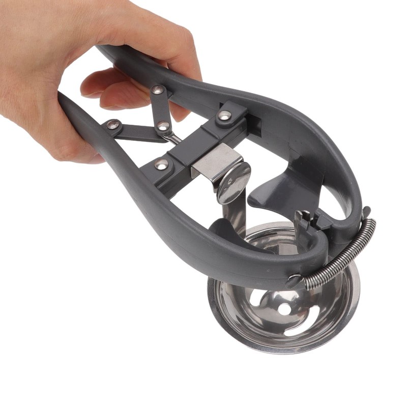 Egg Opener, Stainless Steel Egg Cracker Topper Handheld Automatic Quick