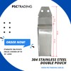 Stainless Steel 304 Knife Scabbard, Double Pouch, (Holds Knives Up