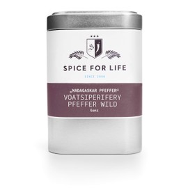 Spice for Life Wild Voatsiperifery Pepper - Rare Elegant Gourmet Peppercorns from the Jungle Madagascar - Deluxe Very Coarse - Earthy Citrus Floral and with Very Strong Sharpness - Spice for a Special
