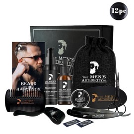 The Men’s Authority NEW Beard Grooming Set Beard Growth Kit For Men Derma Roller Oil Serum Wash Balm