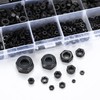 595 Piece Hex Nut Set, Carbon Steel Self-Locking Nut, Nylon