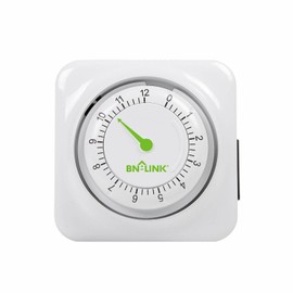 BN-LINK12 hour mechanical countdown Grounded timer 3 Prong outlet Energy Saving