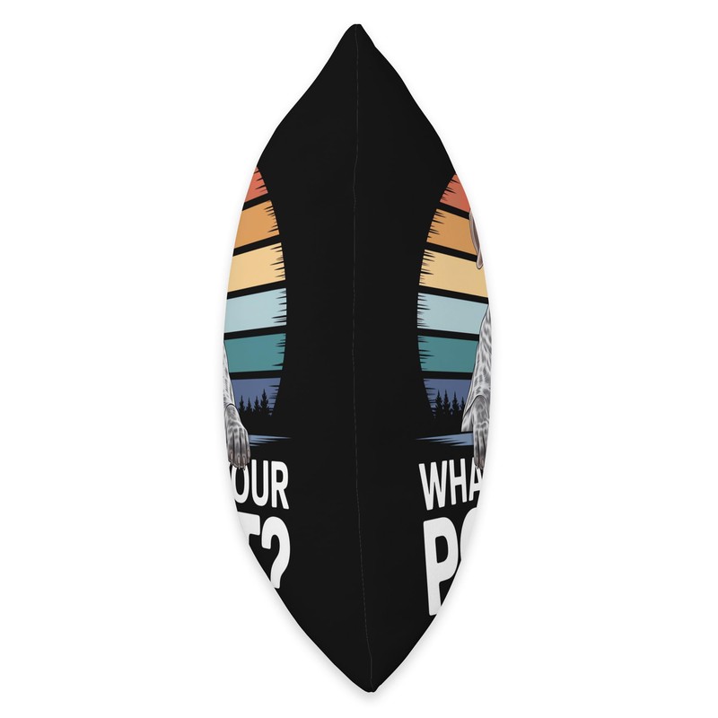 GSP What's Your Point Funny German Shorthaired Pointer Throw Pillow