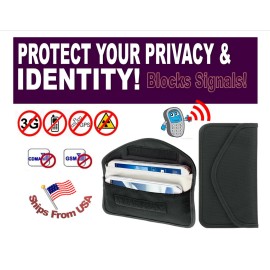 Sentry2025 Cell Phone GPS RFID Signal Blocker Faraday Wallet Prevent / Stop Tracking Spying