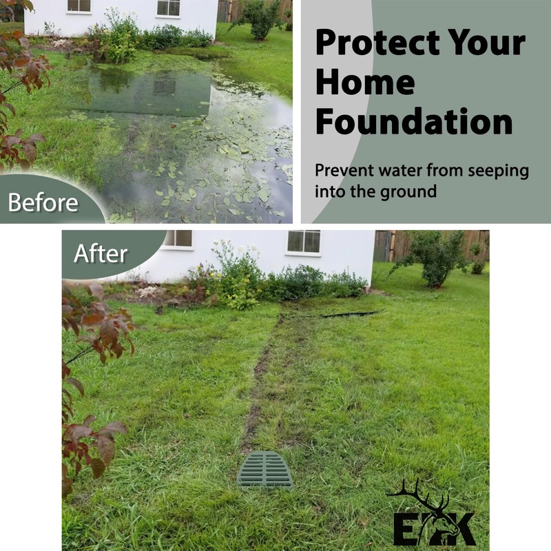 ELK Lawn Grate Yard Drain for Sump Pump and Downspout