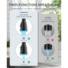 FORIOUS LED Kitchen Faucet with Pull Down Sprayer, Black Single