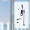 LOVIVER Window Handles, Right/Left Hand Aluminum Door Handle Window Hardware,