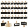 Mini Boards for Labelling, Pack of 100 Wooden Clothes Pegs,